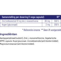 Vitakruid Zink Methionine Koper 10 Vitakruid Zink Methionine Koper -Metagenics Winkel 1023937 4