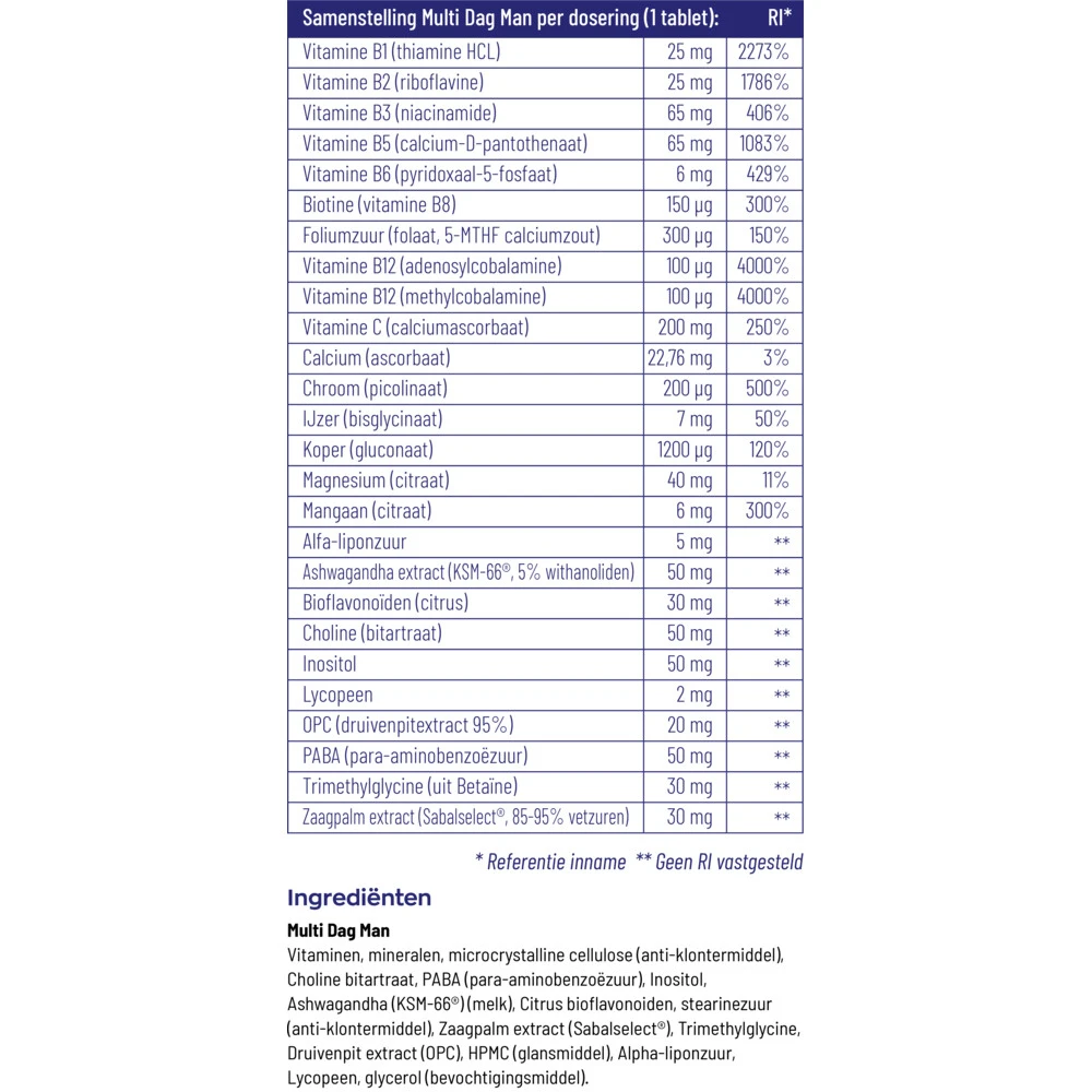 Vitakruid Multi Dag Man 7 Vitakruid Multi Dag Man - Afbeelding 5