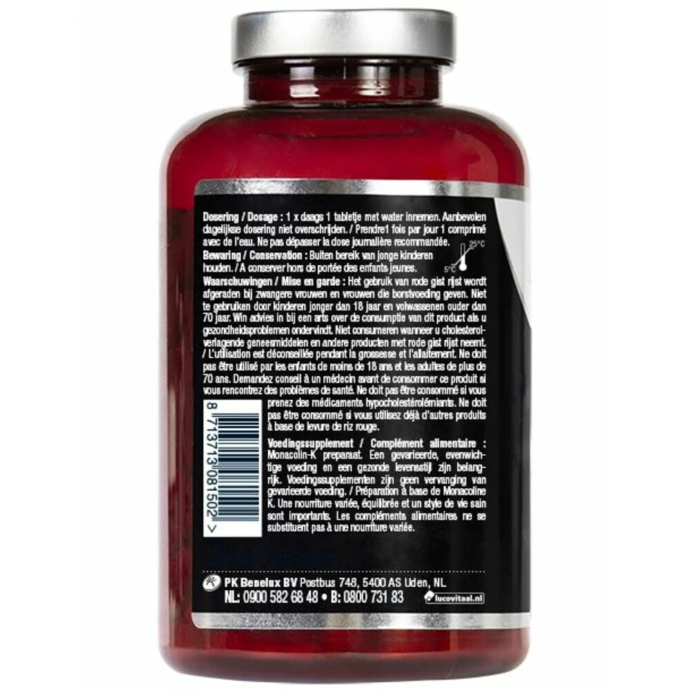 Lucovitaal Rode Gist Rijst 5 Lucovitaal Rode Gist Rijst - Afbeelding 3