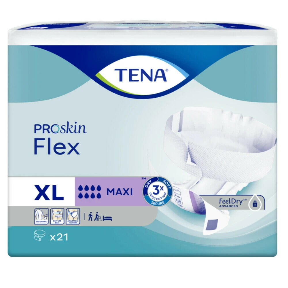 3x TENA Flex Maxi Extra Large Proskin 4 3x TENA Flex Maxi Extra Large Proskin - Afbeelding 2