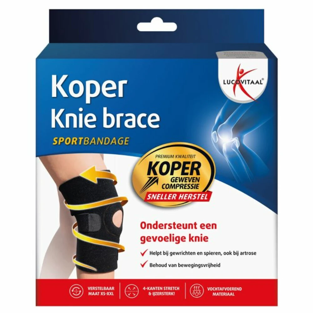 Lucovitaal Brace Knie Koper 3 Lucovitaal Brace Knie Koper