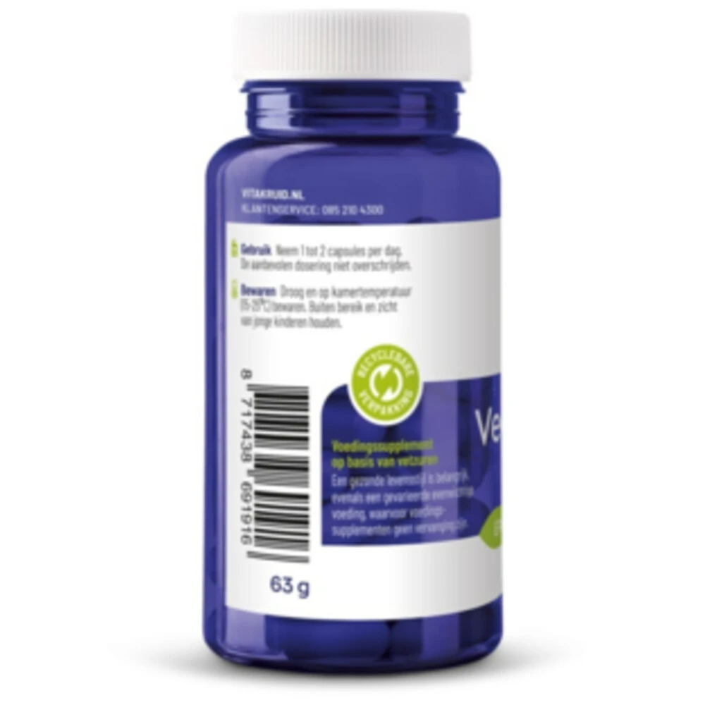 Vitakruid Omega-3 1000 TG Vegan 5 Vitakruid Omega-3 1000 TG Vegan - Afbeelding 3