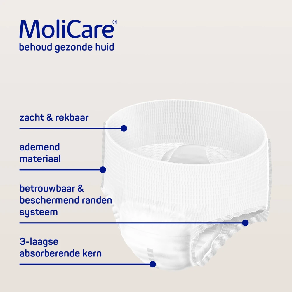 4x Molicare Premium Mobile 6 Druppels Large 1963 Ml Absorptie 4 4x Molicare Premium Mobile 6 Druppels Large 1963 Ml Absorptie - Afbeelding 2