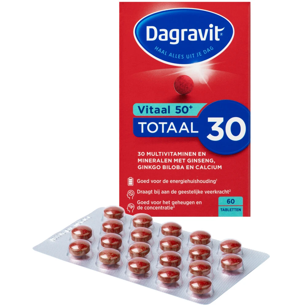 Dagravit Totaal 30 Vitaal 50+ 4 Dagravit Totaal 30 Vitaal 50+ - Afbeelding 2
