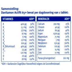 Davitamon Actifit 65+ 9 Davitamon Actifit 65+ -Metagenics Winkel 756472 4