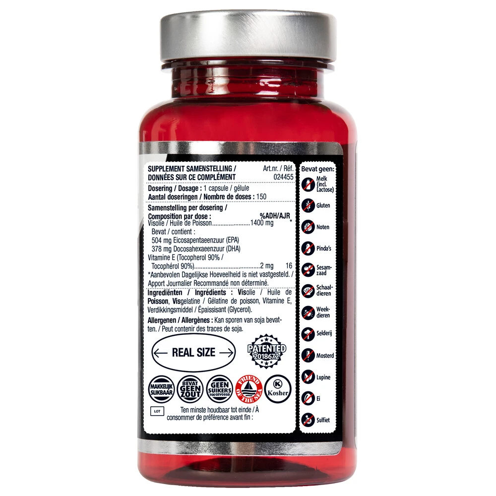 Lucovitaal Omega 3 Visolie Puur Koudwater 4 Lucovitaal Omega 3 Visolie Puur Koudwater - Afbeelding 2