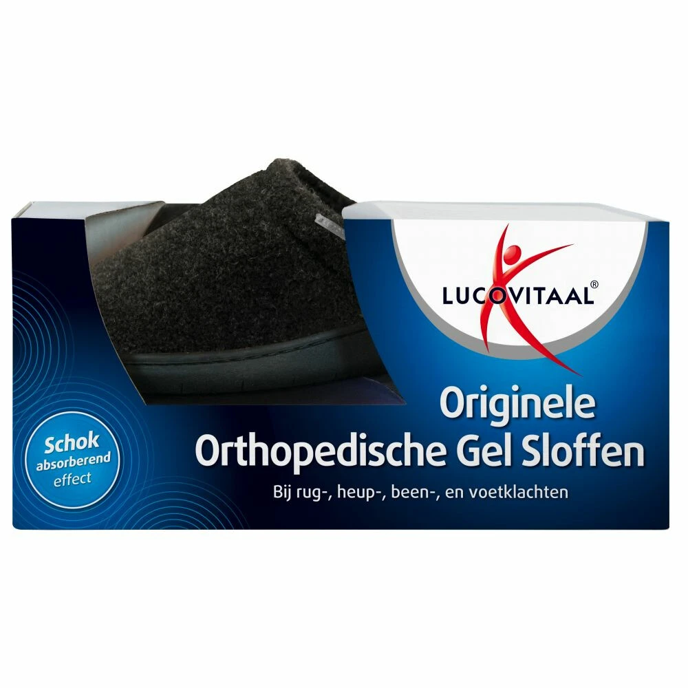 Lucovitaal Orthopedische Gel Sloffen Zwart 42-43 3 Lucovitaal Orthopedische Gel Sloffen Zwart 42-43