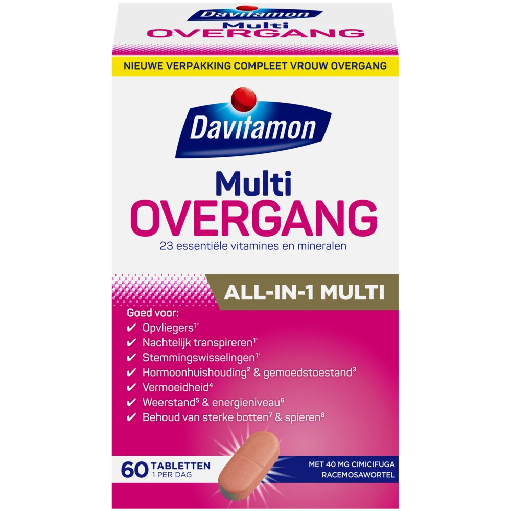 Davitamon Compleet Vrouw Overgang Multivitamine 3 Davitamon Compleet Vrouw Overgang Multivitamine